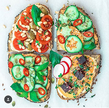 idei foto de vară pentru sandwich-ul instagram