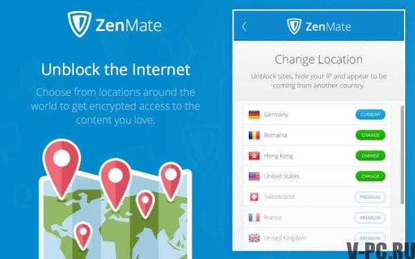 VPN ZenMate pentru Chrome