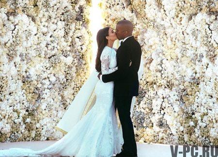 Kim Kardashian cu soțul ei pe Instagram