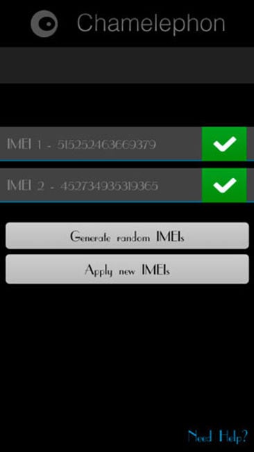 Chamelephon - program pentru schimbarea IMEI pe Android