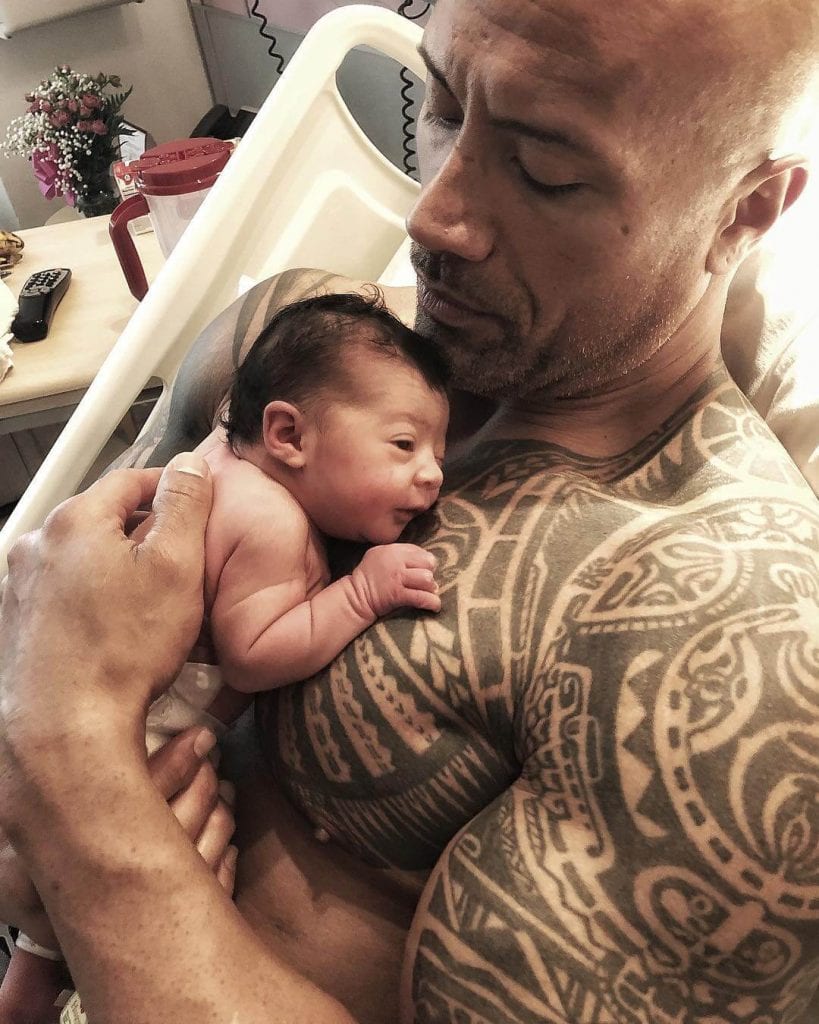 Dwayne Rock Johnson cu fiica Tiana Instagram